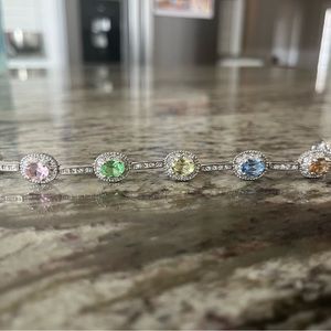 Camrose and Kross Jacqueline Kennedy JBK Multicolor Swarovski Crystal Bracelet